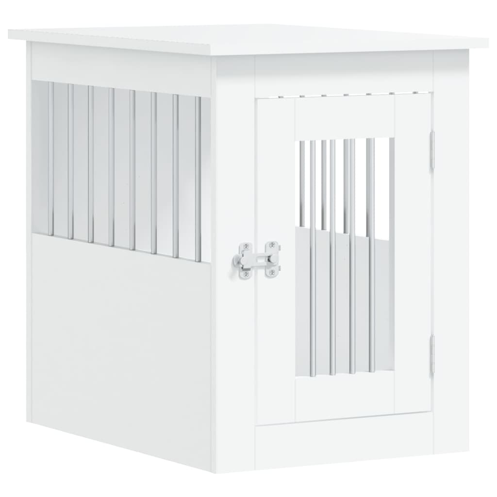 vidaXL Dog Crate Furniture White 45x62x59 cm Engineered Wood