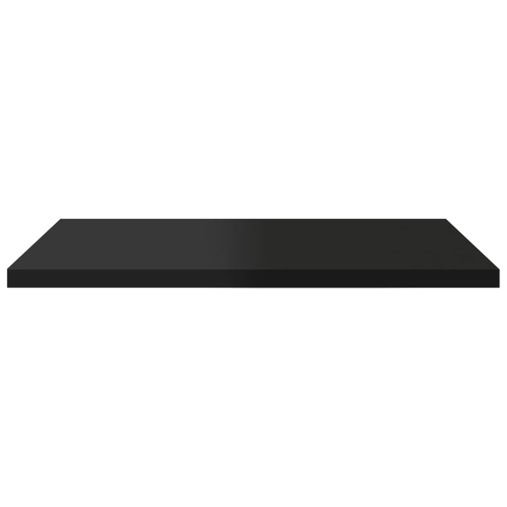 vidaXL Bookshelf Boards 4 pcs High Gloss Black 40x30x1.5 cm Engineered Wood