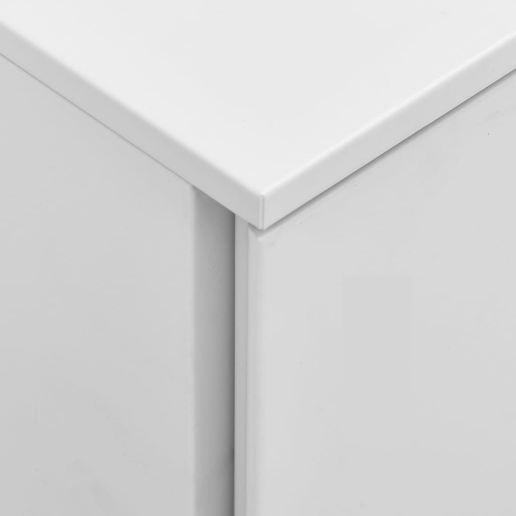 vidaXL Mobile File Cabinet Light Grey 39x45x60 cm Steel
