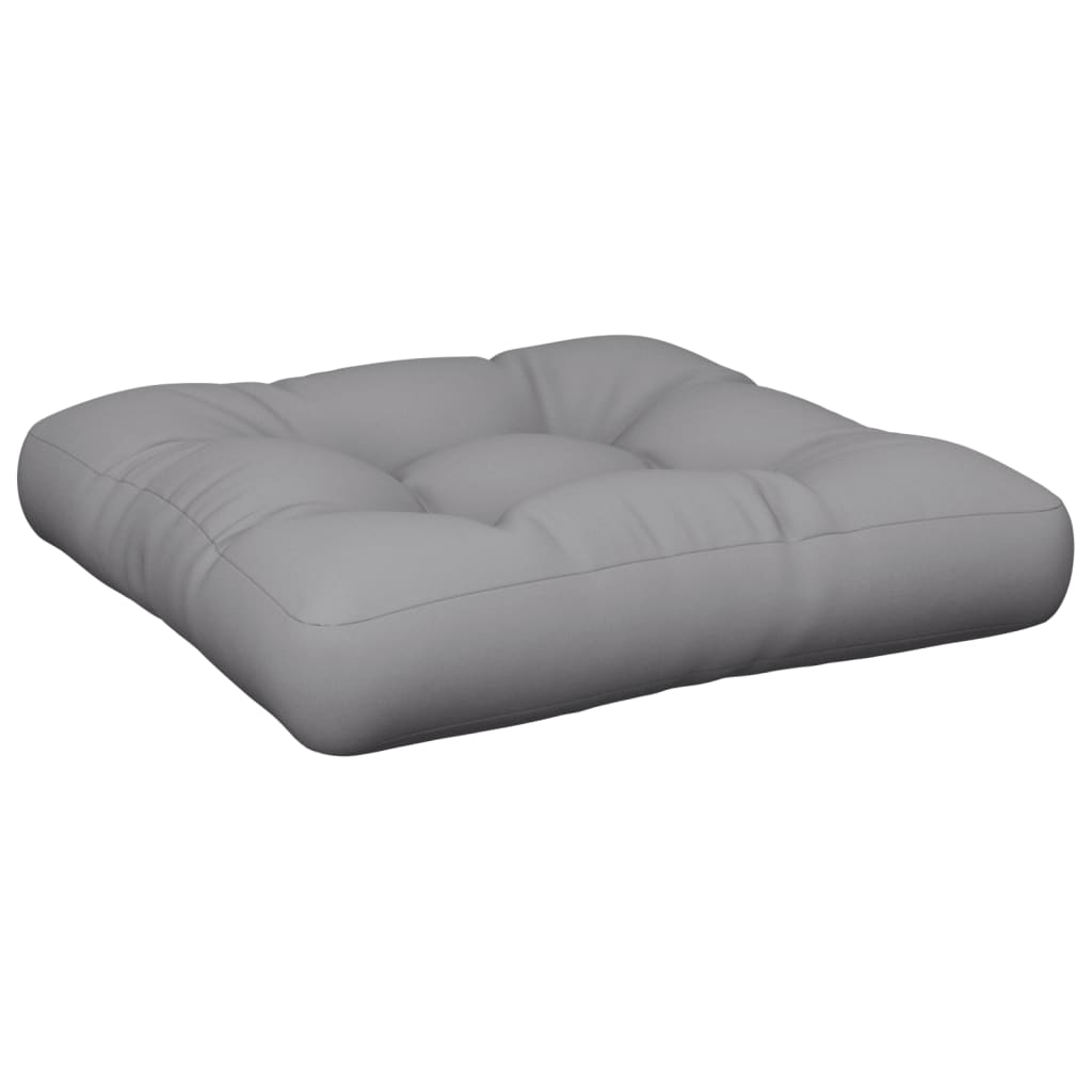 vidaXL Pallet Cushion Grey 60x60x12 cm Fabric