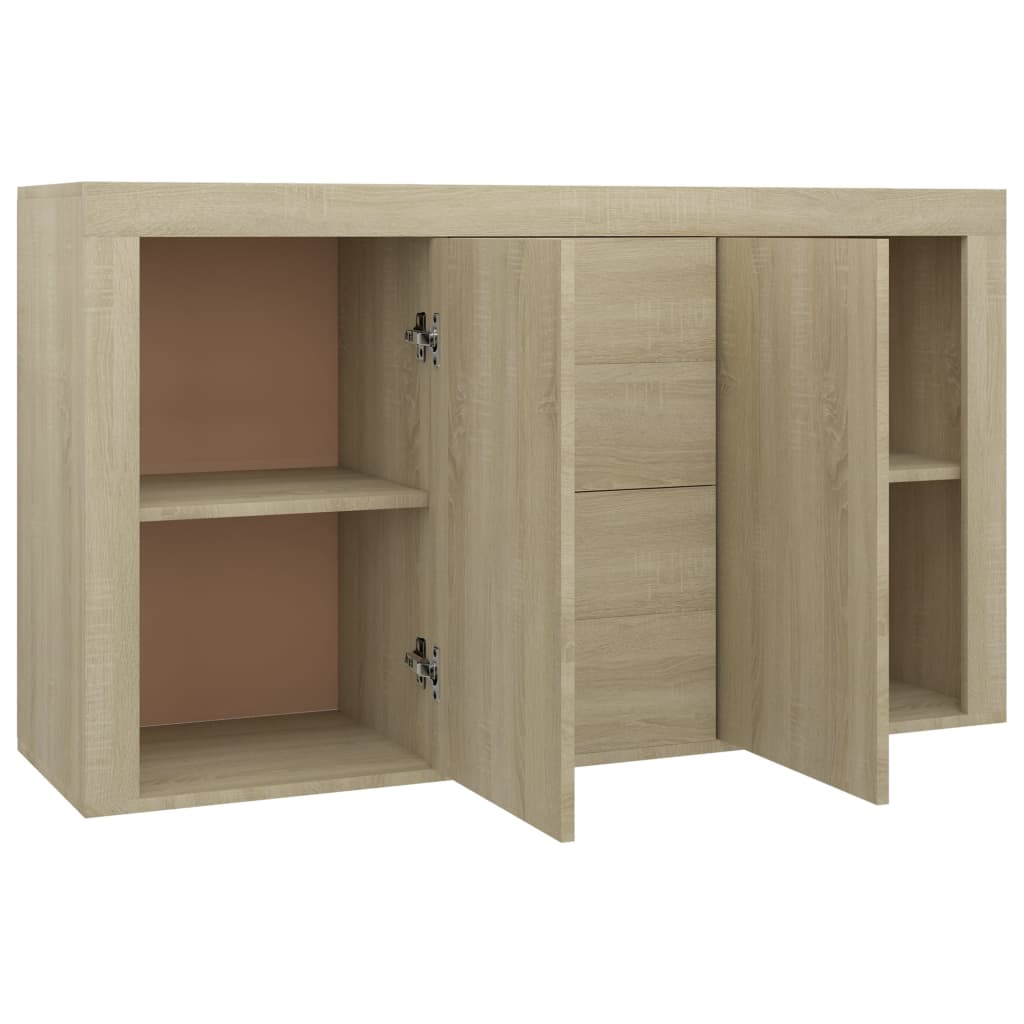 vidaXL Sideboard Sonoma Oak 120x36x69 cm Engineered Wood
