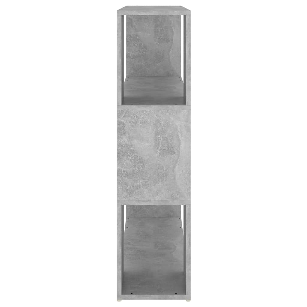 vidaXL Book Cabinet Room Divider Concrete Grey 100x24x94 cm