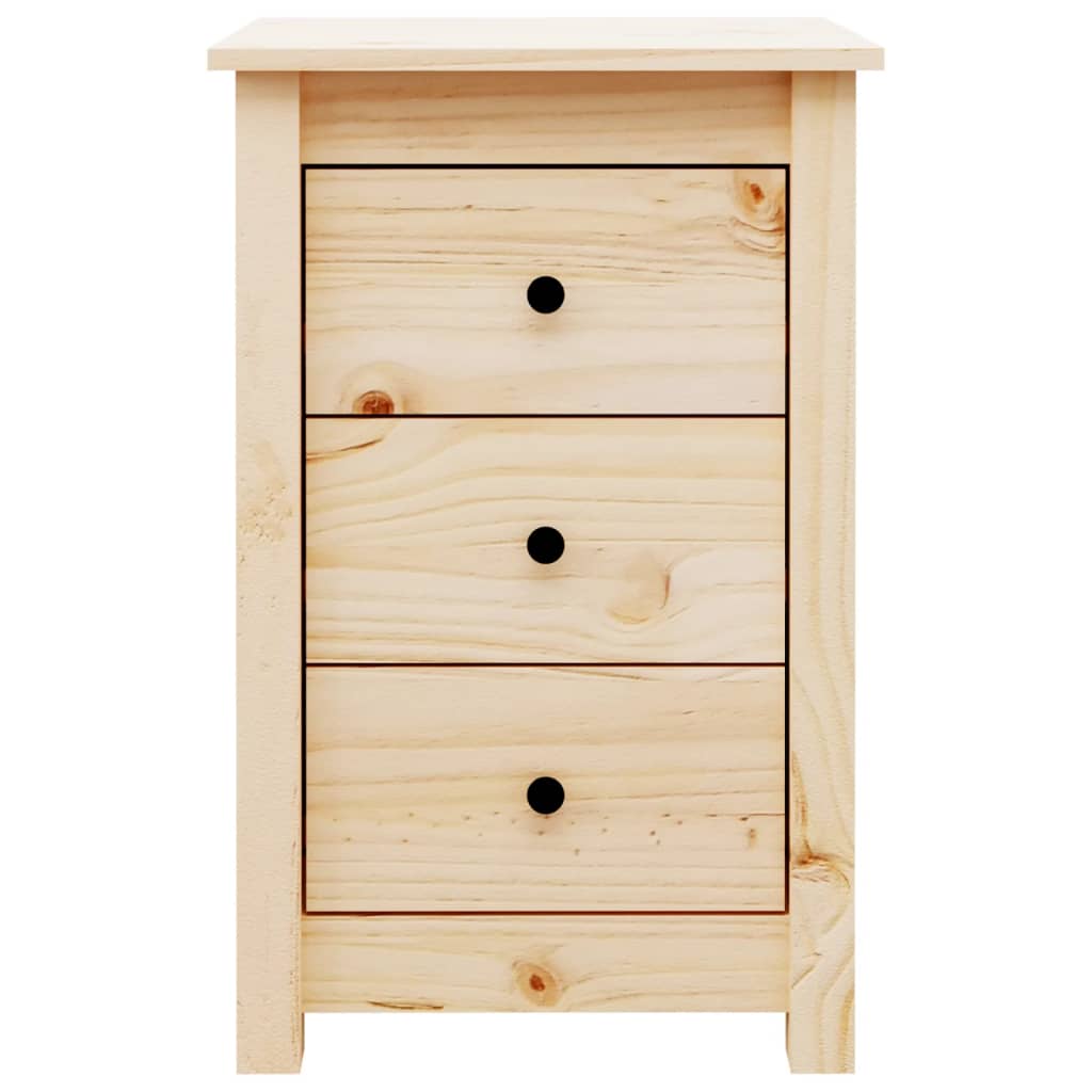 vidaXL Bedside Cabinet 40x35x61.5 cm Solid Wood Pine