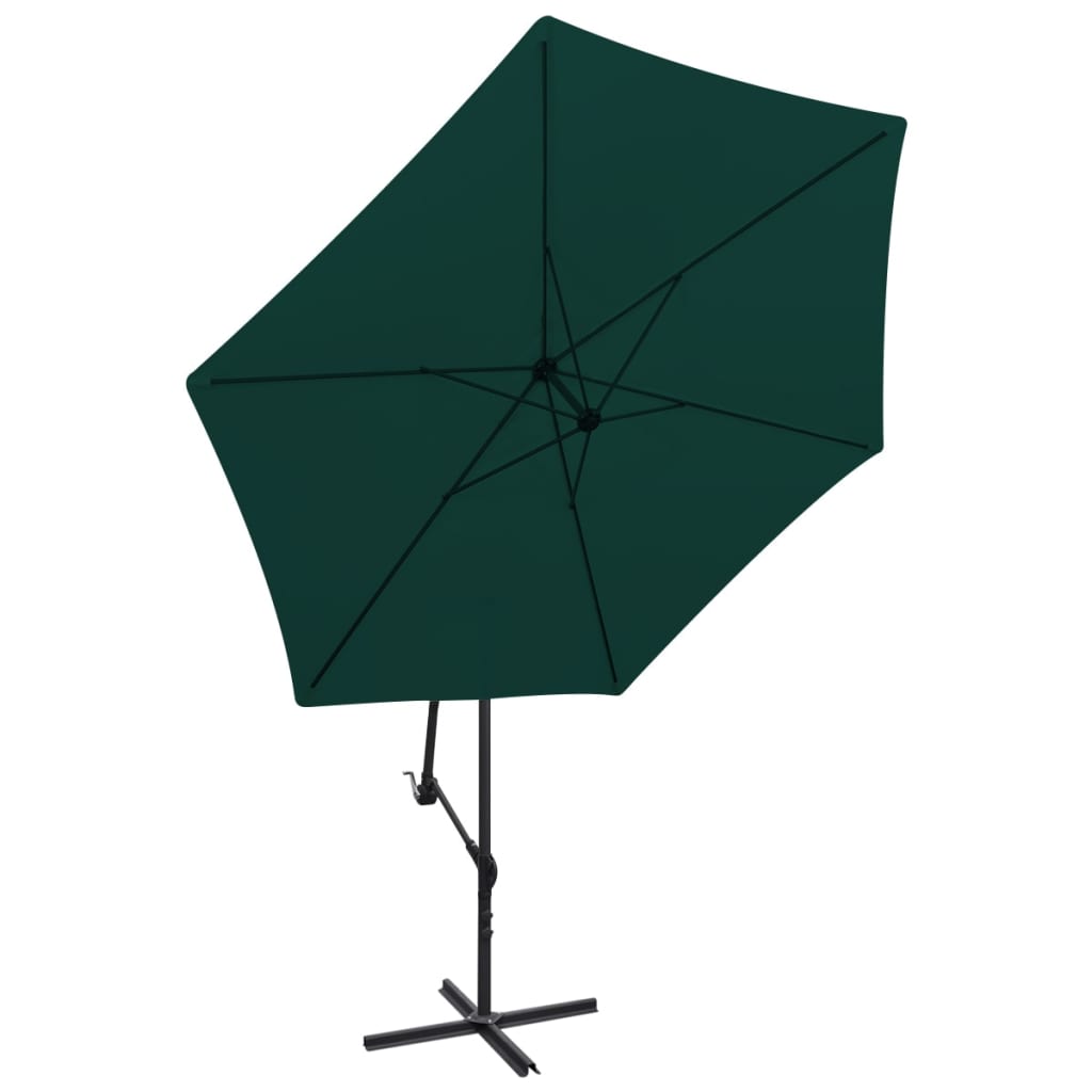 vidaXL Cantilever Umbrella 3 m Green