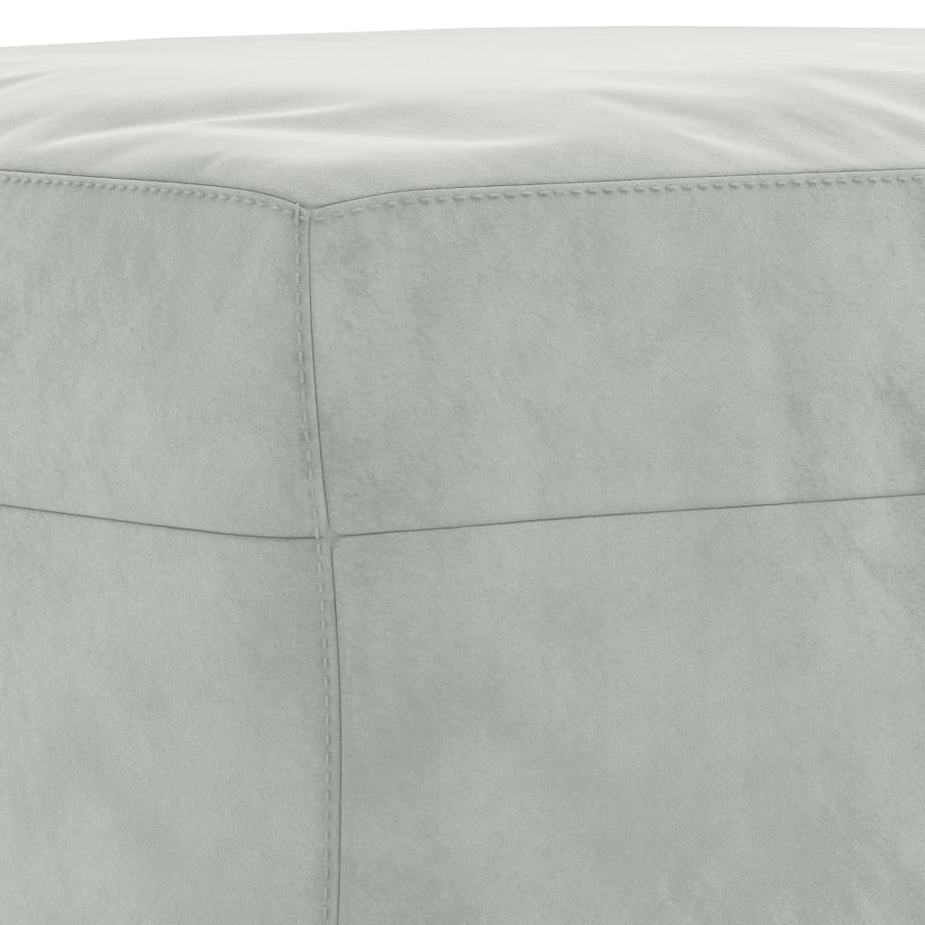 vidaXL 3 Piece Sofa Set with Pillows Light Grey Velvet
