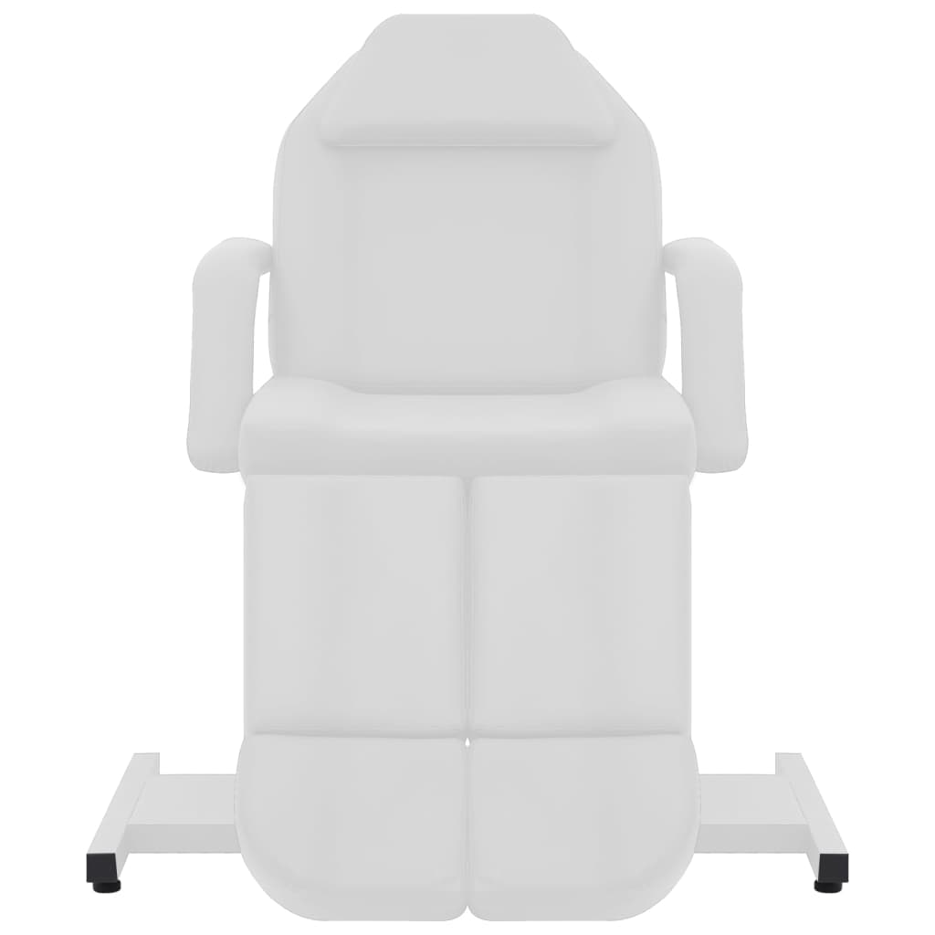 vidaXL Beauty Treatment Chair Faux Leather White 180x62x78 cm