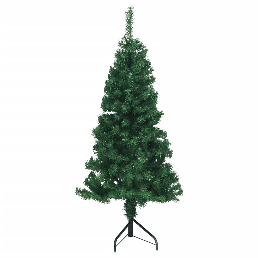 vidaXL Corner Artificial Christmas Tree Green 120 cm PVC