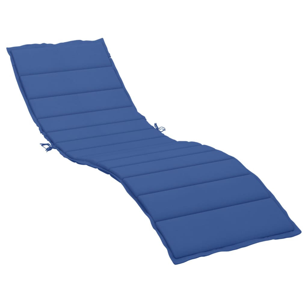 vidaXL Sun Lounger Cushion Royal Blue 200x50x3cm Oxford Fabric