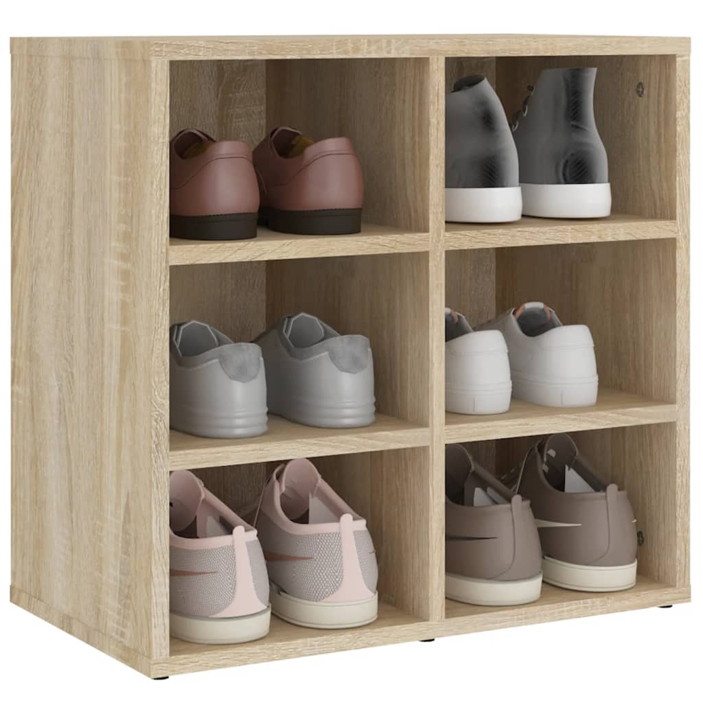 vidaXL Shoe Cabinet Sonoma Oak 52.5x30x50 cm