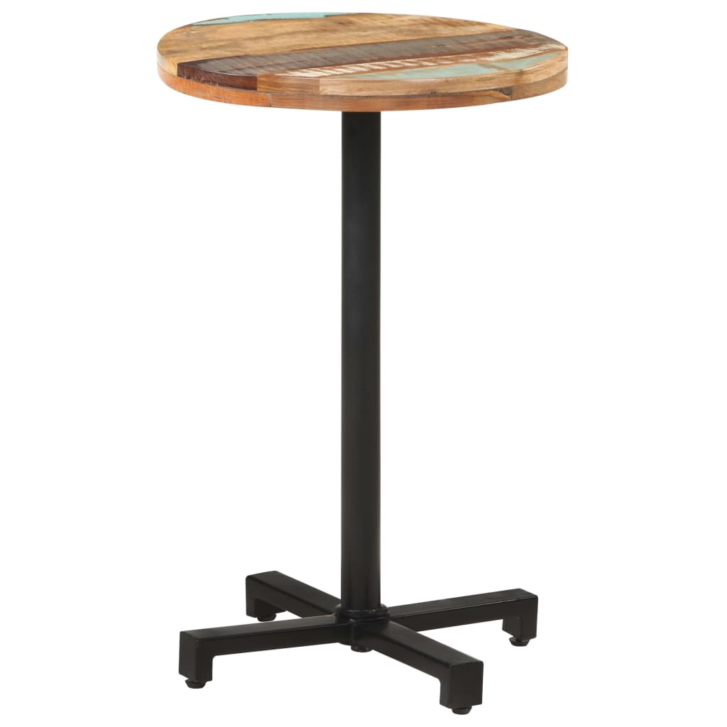 vidaXL Bistro Table Round Ø50x75 cm Solid Reclaimed Wood