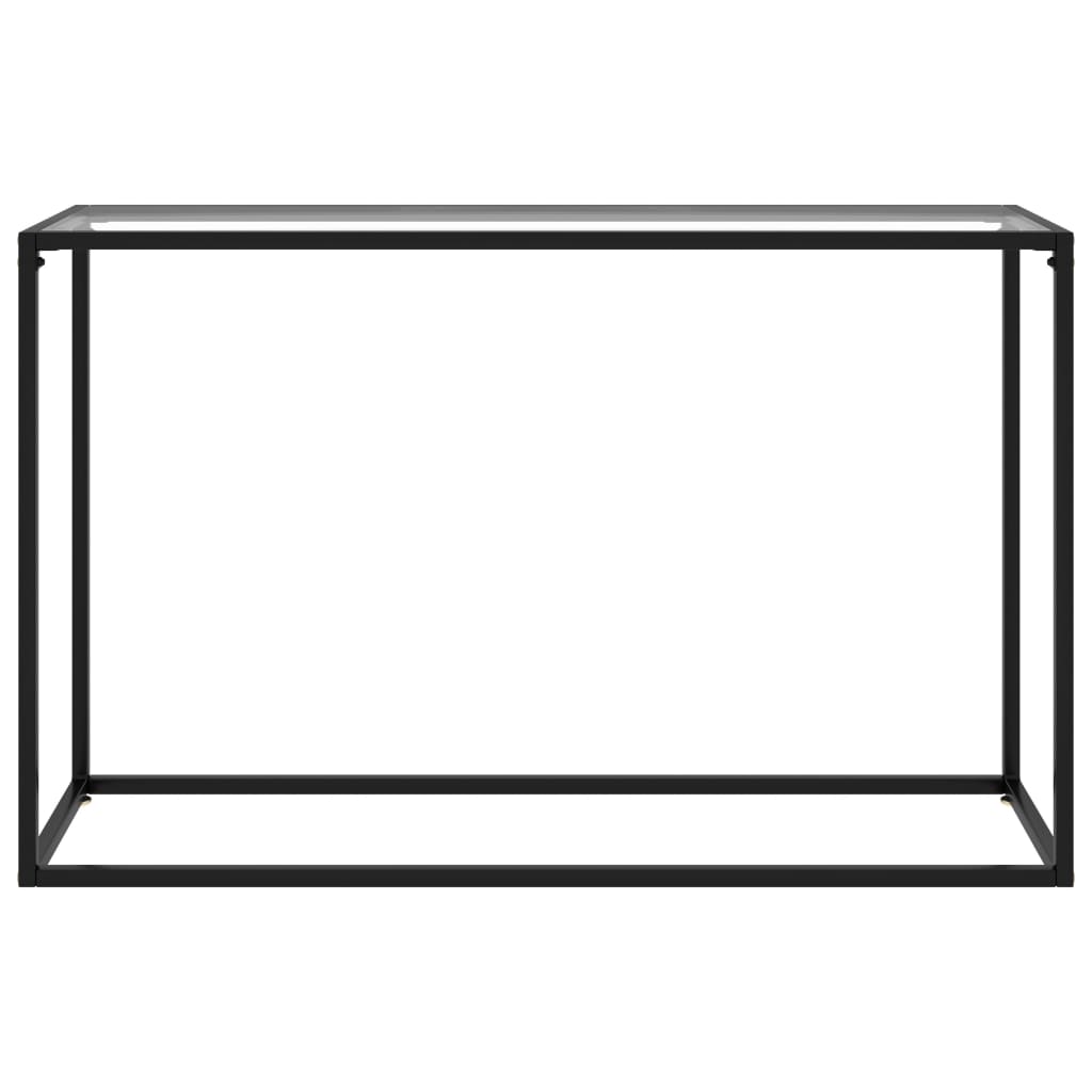 vidaXL Console Table Transparent 120x35x75 cm Tempered Glass
