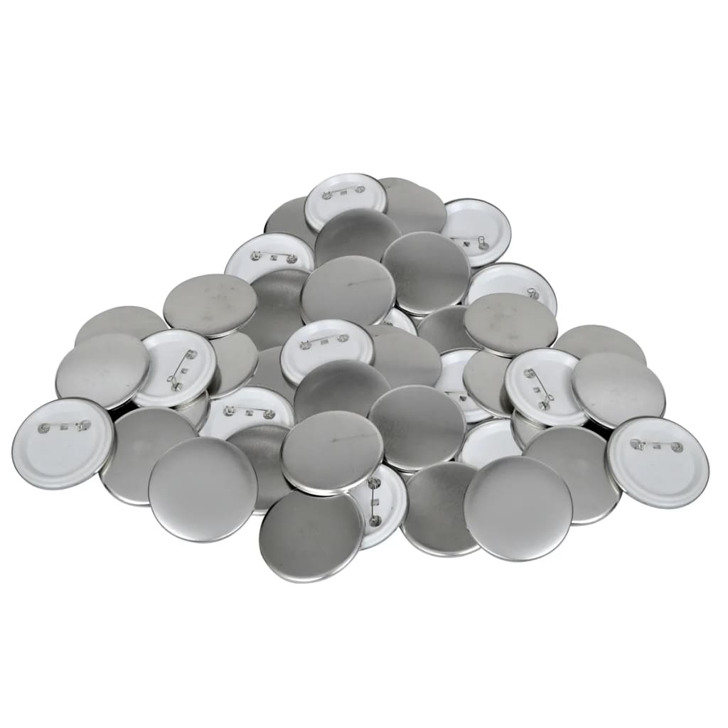 vidaXL Badge Maker with 500 pcs Pinback Button Parts 58mm Rotate Punch