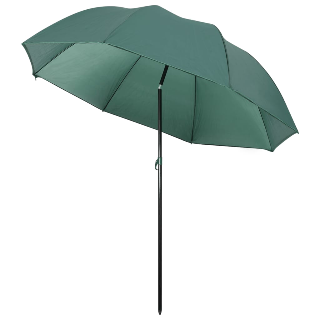 vidaXL Fishing Umbrella Green 220x193 cm