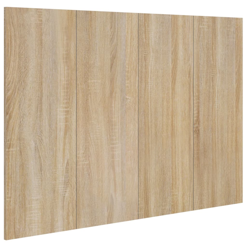 vidaXL Bed Headboard Sonoma Oak 120x1.5x80 cm Engineered Wood