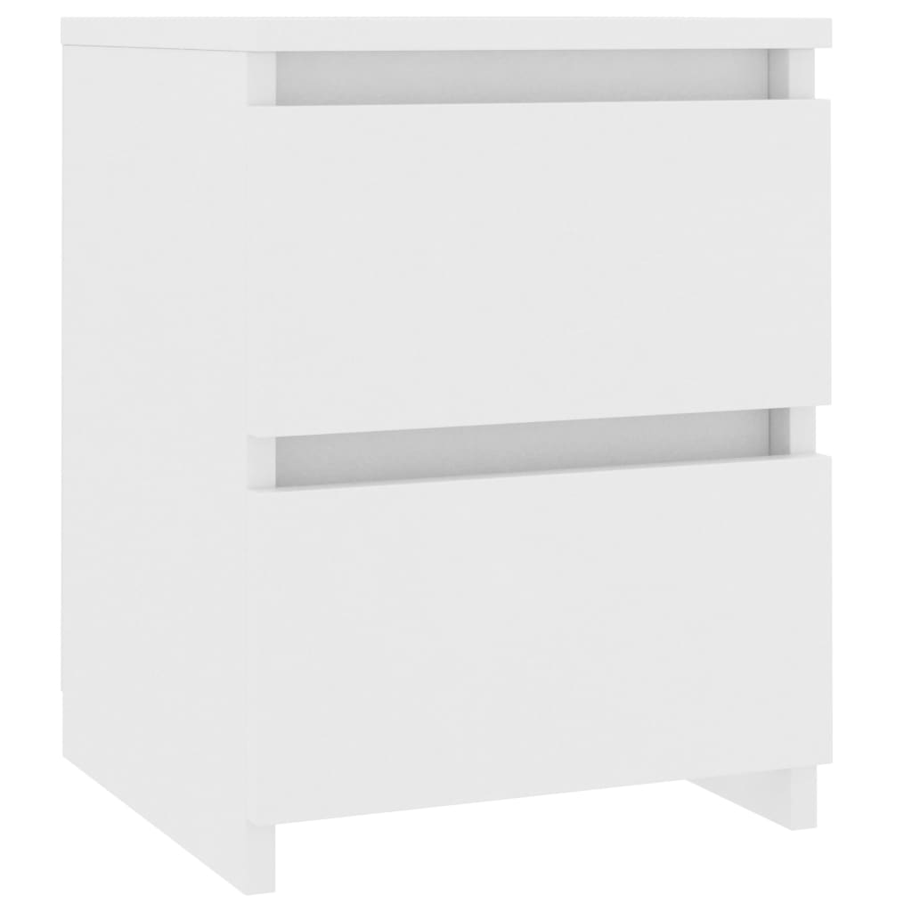 vidaXL Bedside Cabinet White 30x30x40 cm Engineered Wood