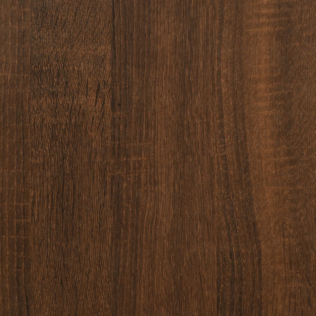 vidaXL Bedside Cabinets 2 pcs Brown Oak 34x36x70 cm Engineered Wood