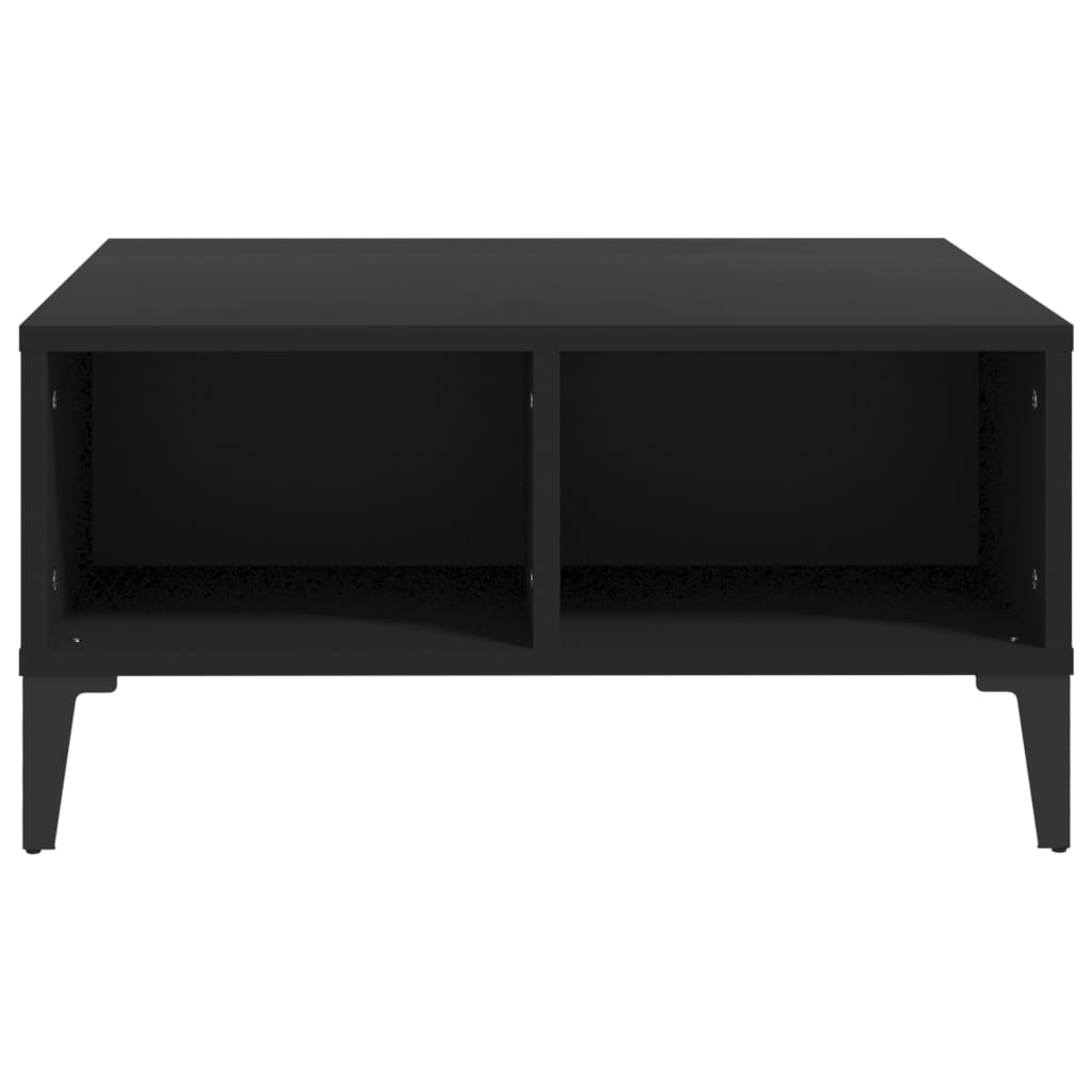 vidaXL Coffee Table Black 60x60x30 cm Engineered Wood