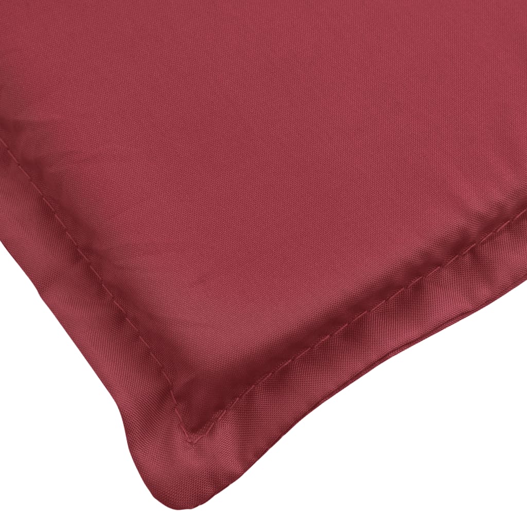 vidaXL Sun Lounger Cushion Wine Red 200x60x3cm Oxford Fabric