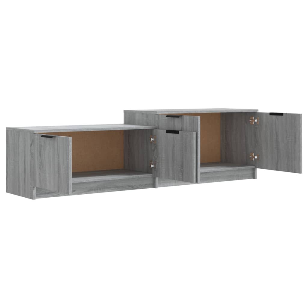 vidaXL TV Cabinet Grey Sonoma 158.5x36x45 cm Engineered Wood