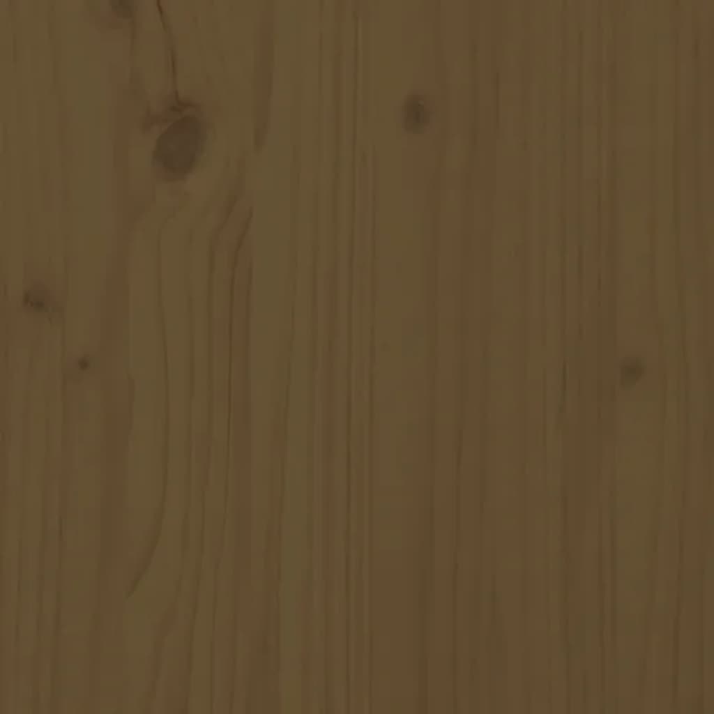 vidaXL TV Cabinet Honey Brown 90x35x35 cm Solid Wood Pine