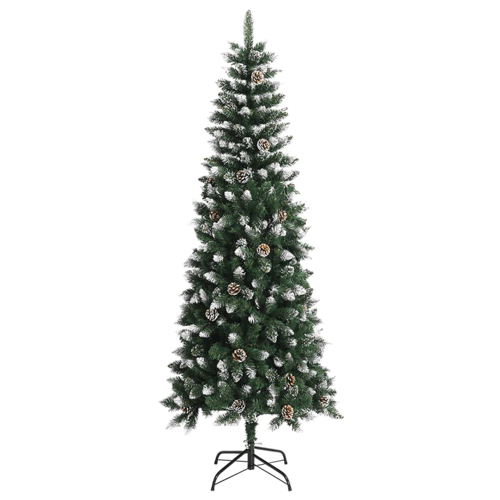 vidaXL Artificial Christmas Tree with Stand Green 240 cm PVC