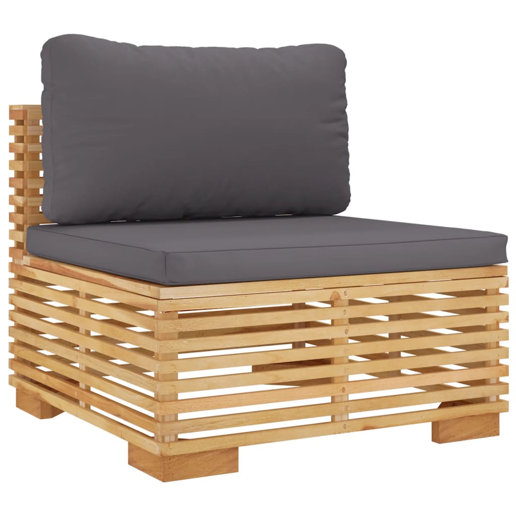 vidaXL 7 Piece Garden Lounge Set with Cushions Solid Teak Wood