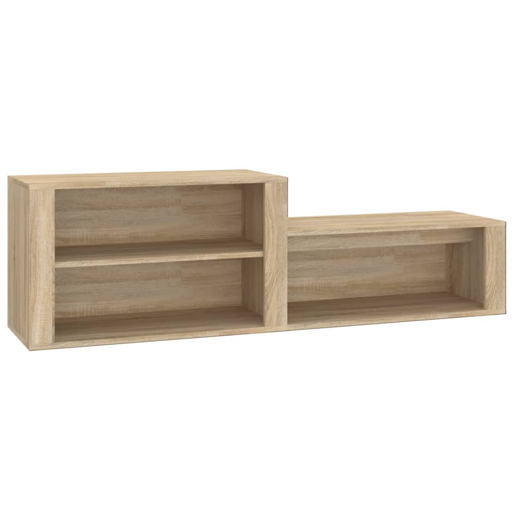 vidaXL Shoe Cabinet Sonoma Oak 150x35x45 cm Engineered Wood
