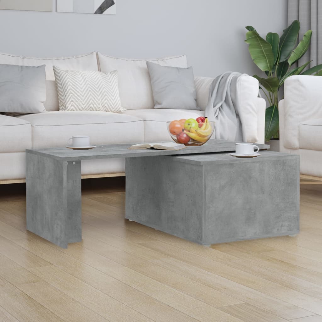 vidaXL Coffee Table Concrete Grey 150x50x35 cm Engineered Wood