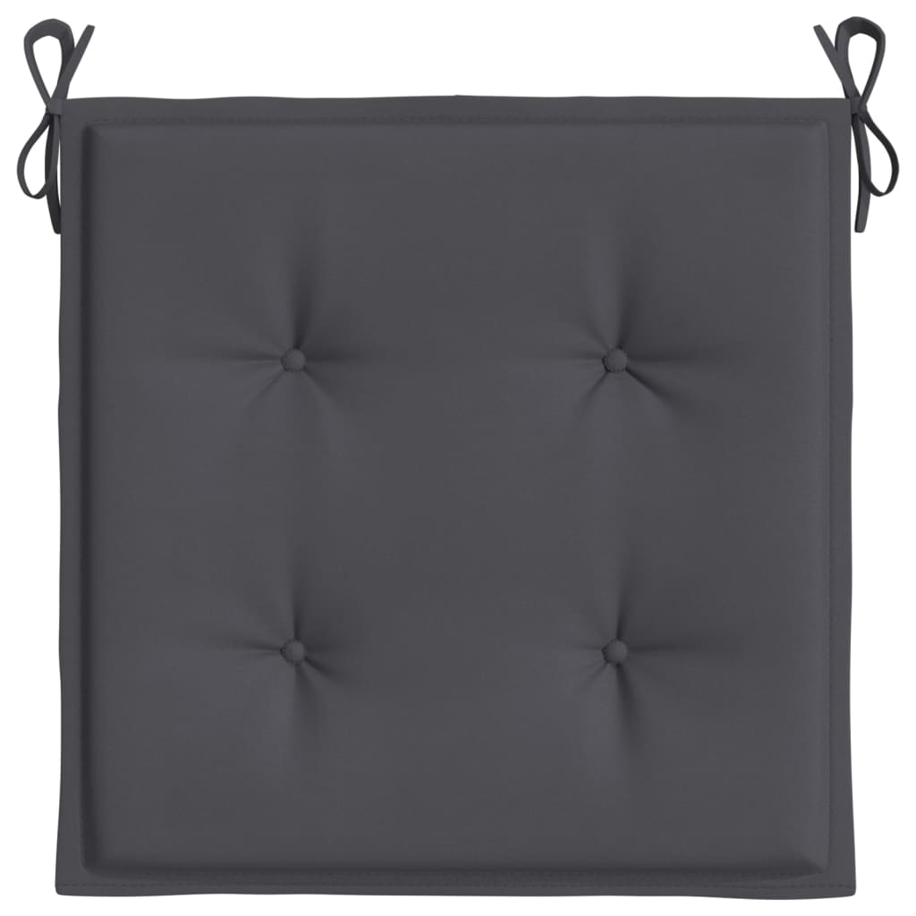 vidaXL Garden Chair Cushions 4 pcs Anthracite 50x50x3 cm Oxford Fabric