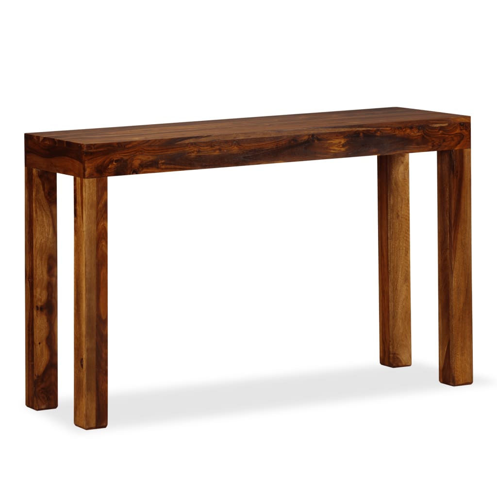vidaXL Console Table Solid Sheesham Wood 120x35x75 cm