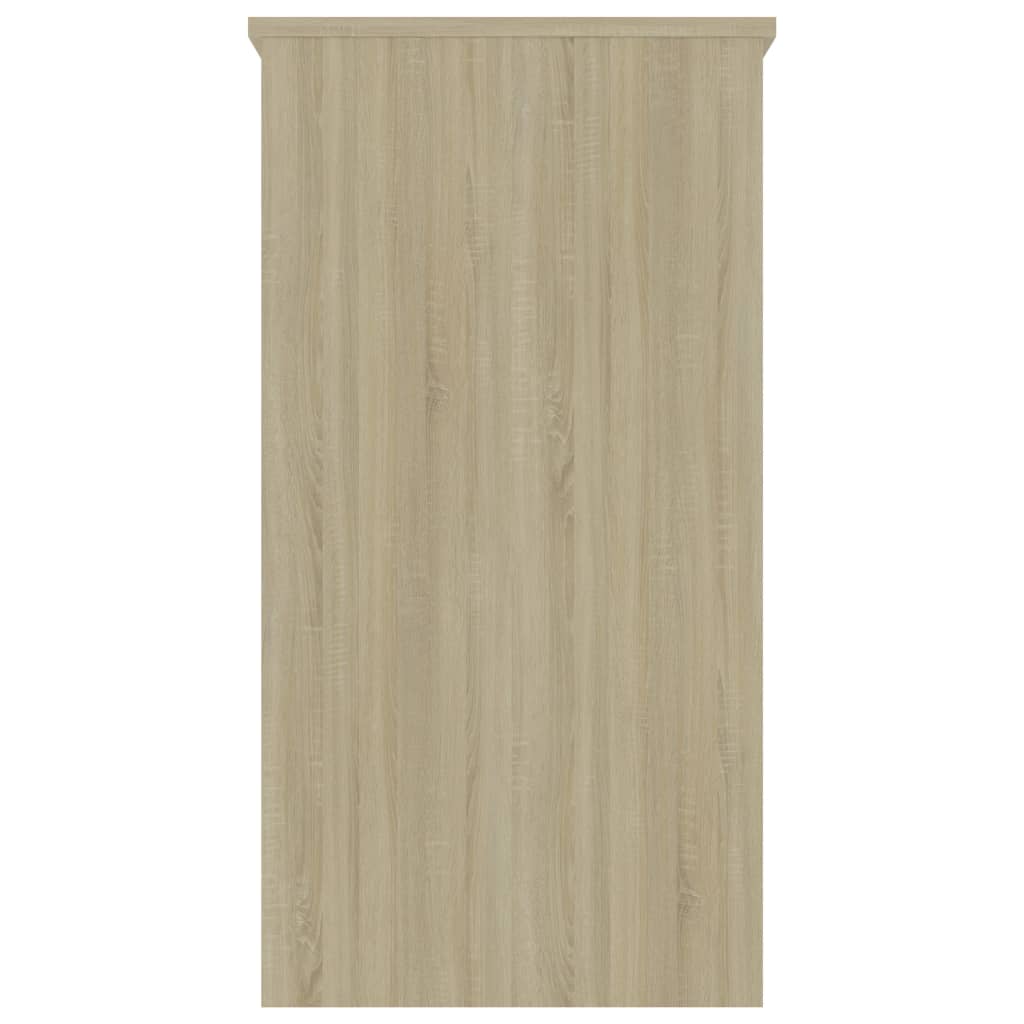 vidaXL Desk Sonoma Oak 80x40x75 cm Engineered Wood