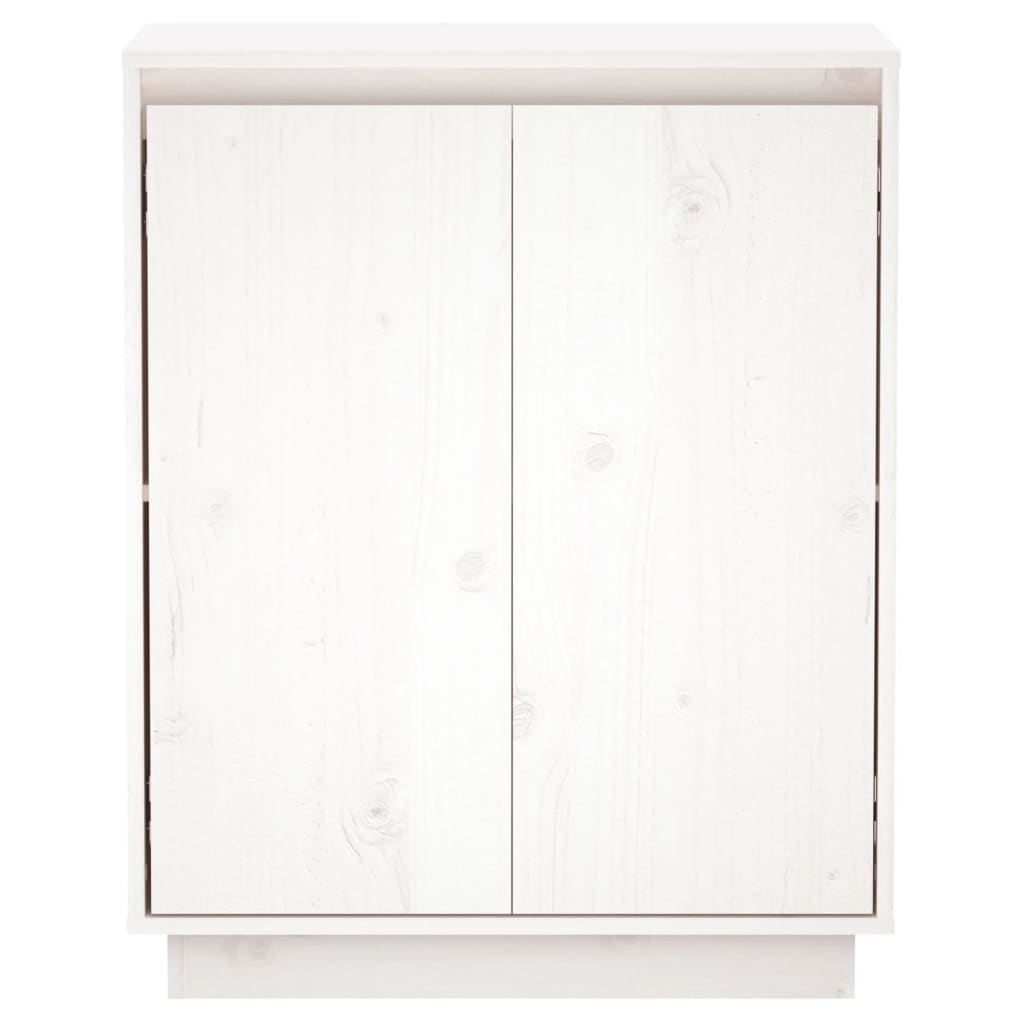 vidaXL Sideboard White 60x34x75 cm Solid Wood Pine