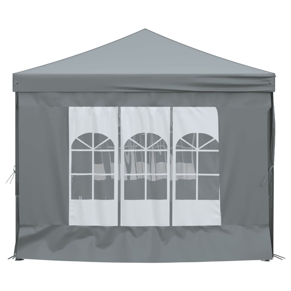 vidaXL Folding Party Tent with Sidewalls Anthracite 3x6 m