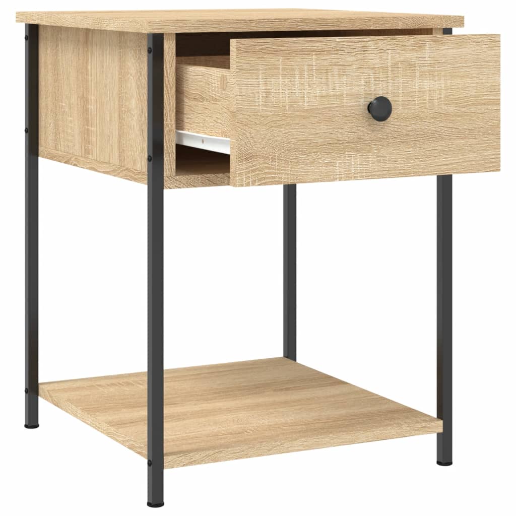 vidaXL Bedside Tables 2 pcs Sonoma Oak 44x45x58 cm Engineered Wood