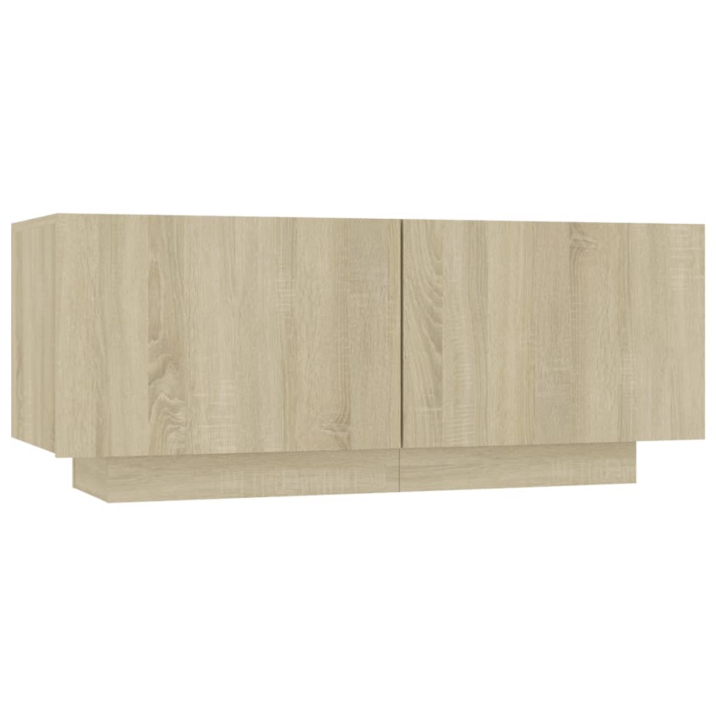 vidaXL Bedside Cabinet Sonoma Oak 100x35x40 cm Engineered Wood