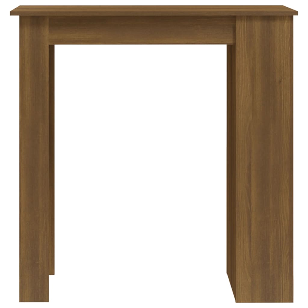 vidaXL Bar Table with Storage Rack Brown Oak 102x50x103.5 cm Engineered Wood