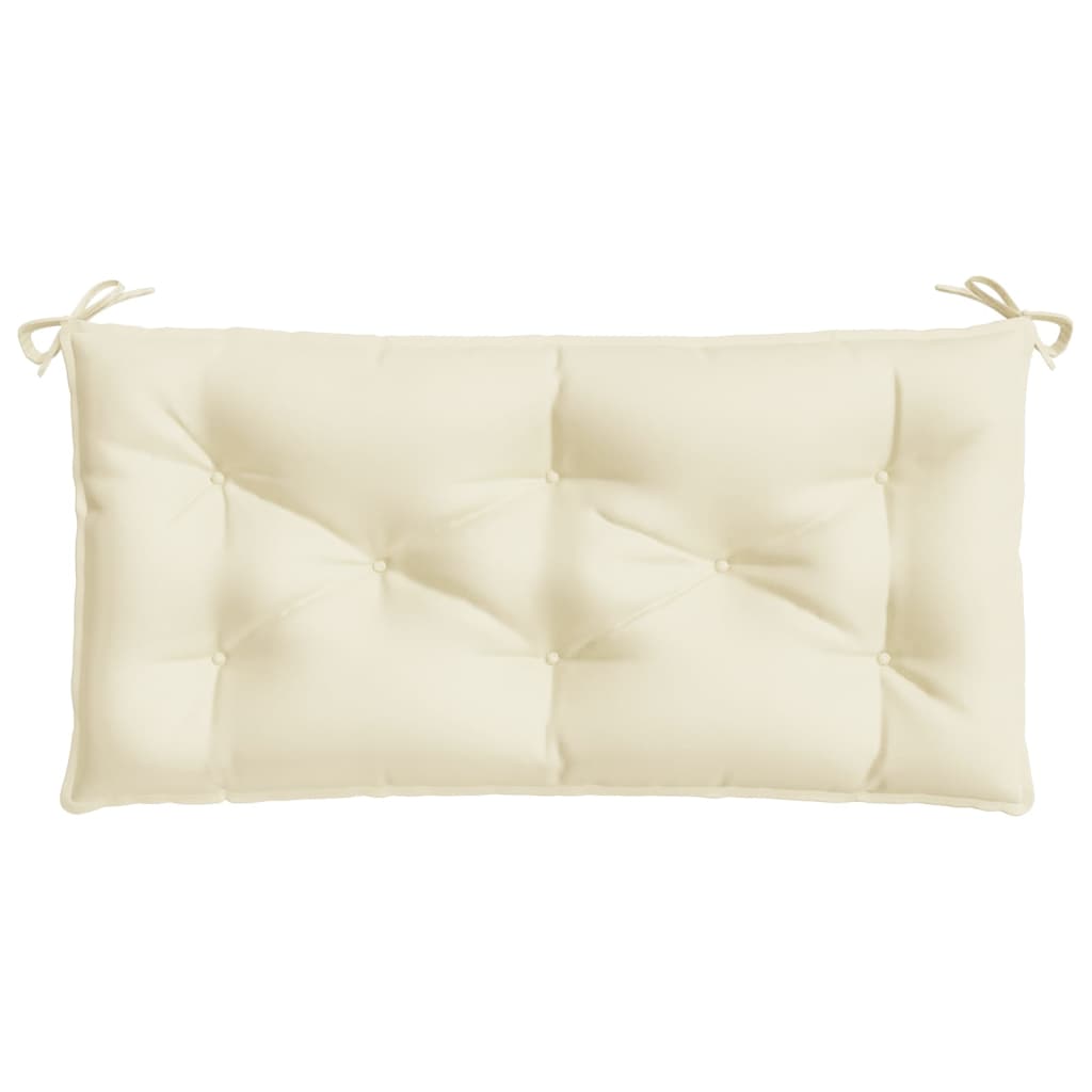 vidaXL Garden Bench Cushion Cream White 100x50x7 cm Oxford Fabric