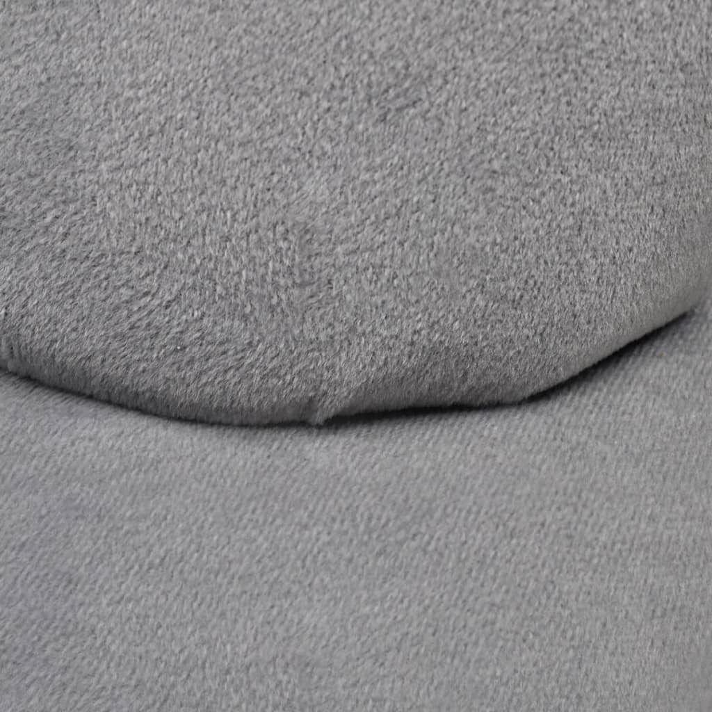 vidaXL Chair Hand-shaped Grey Velvet