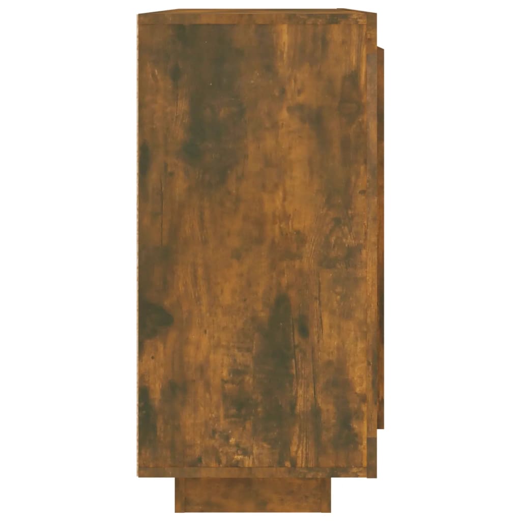 vidaXL Sideboard Smoked Oak 92x35x75 cm Engineered Wood