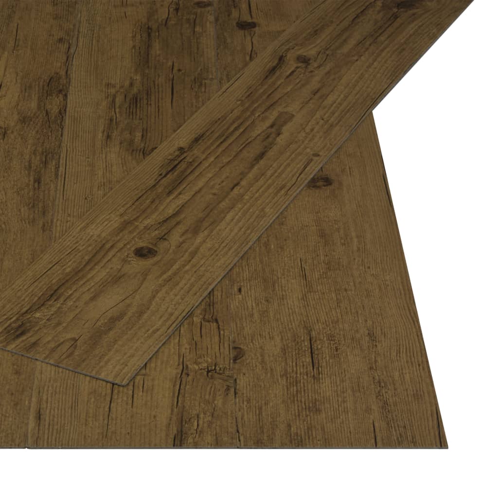 vidaXL Self-adhesive Flooring Planks 4.46 m² 3 mm PVC Natural Brown