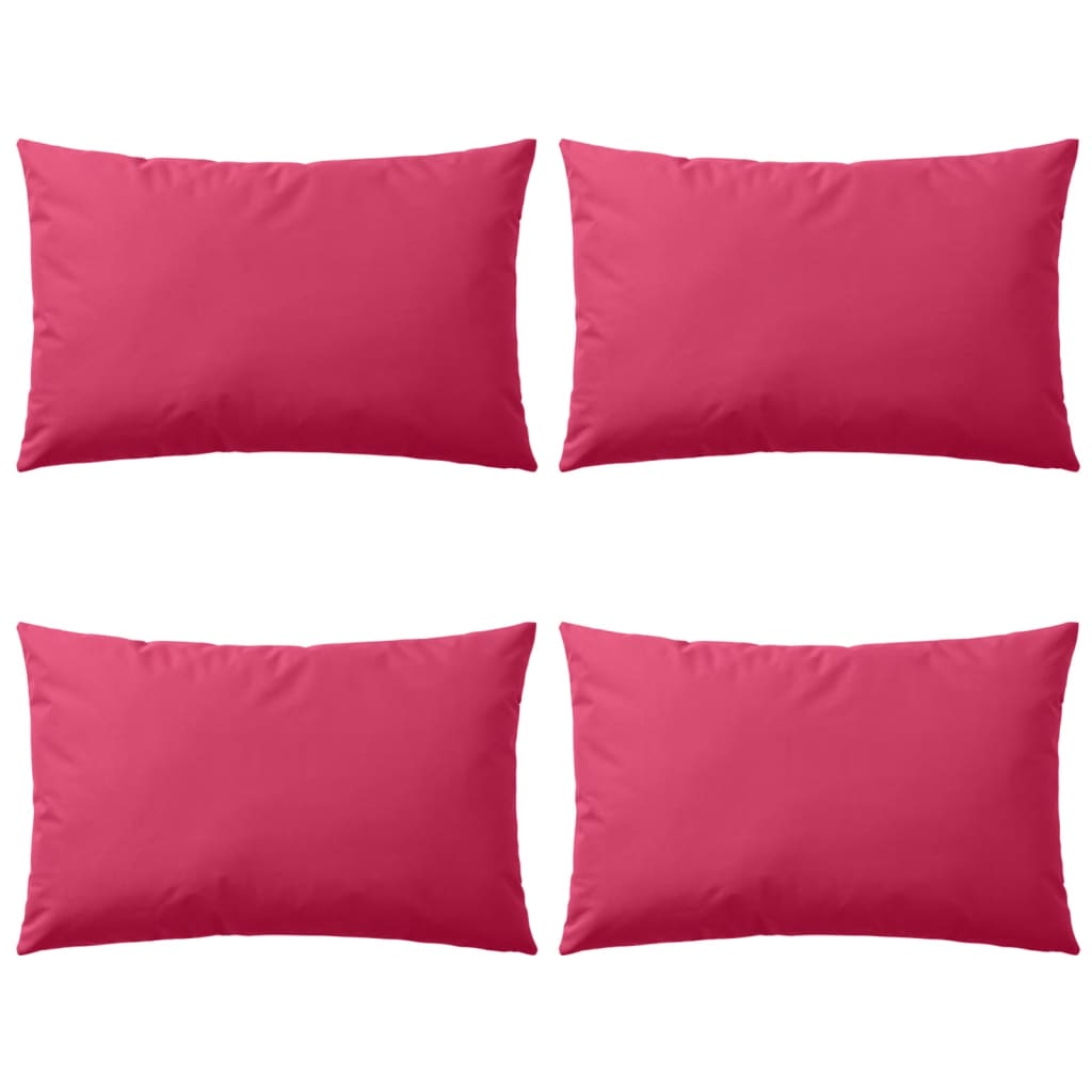 vidaXL Outdoor Pillows 4 pcs 60x40 cm Pink