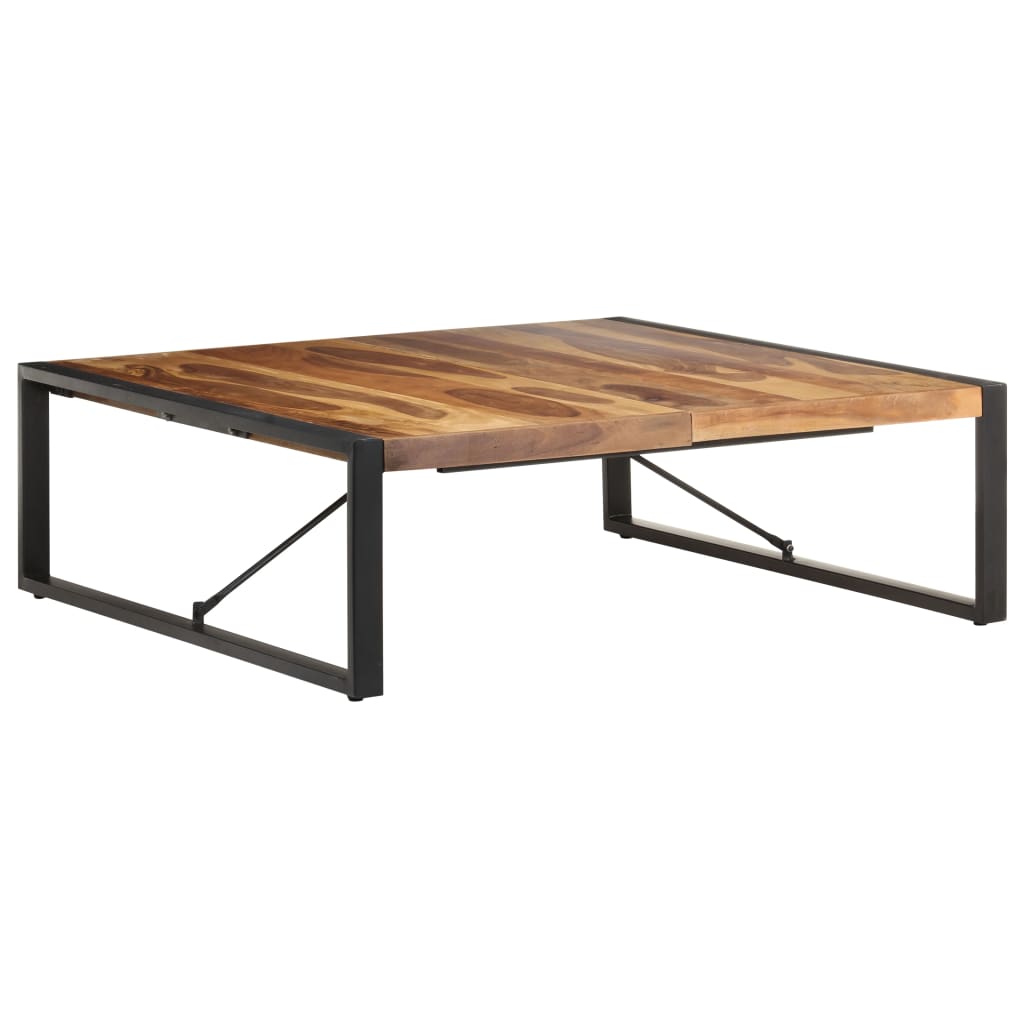 vidaXL Coffee Table 120x120x40 cm Solid Wood with Sheesham Finish