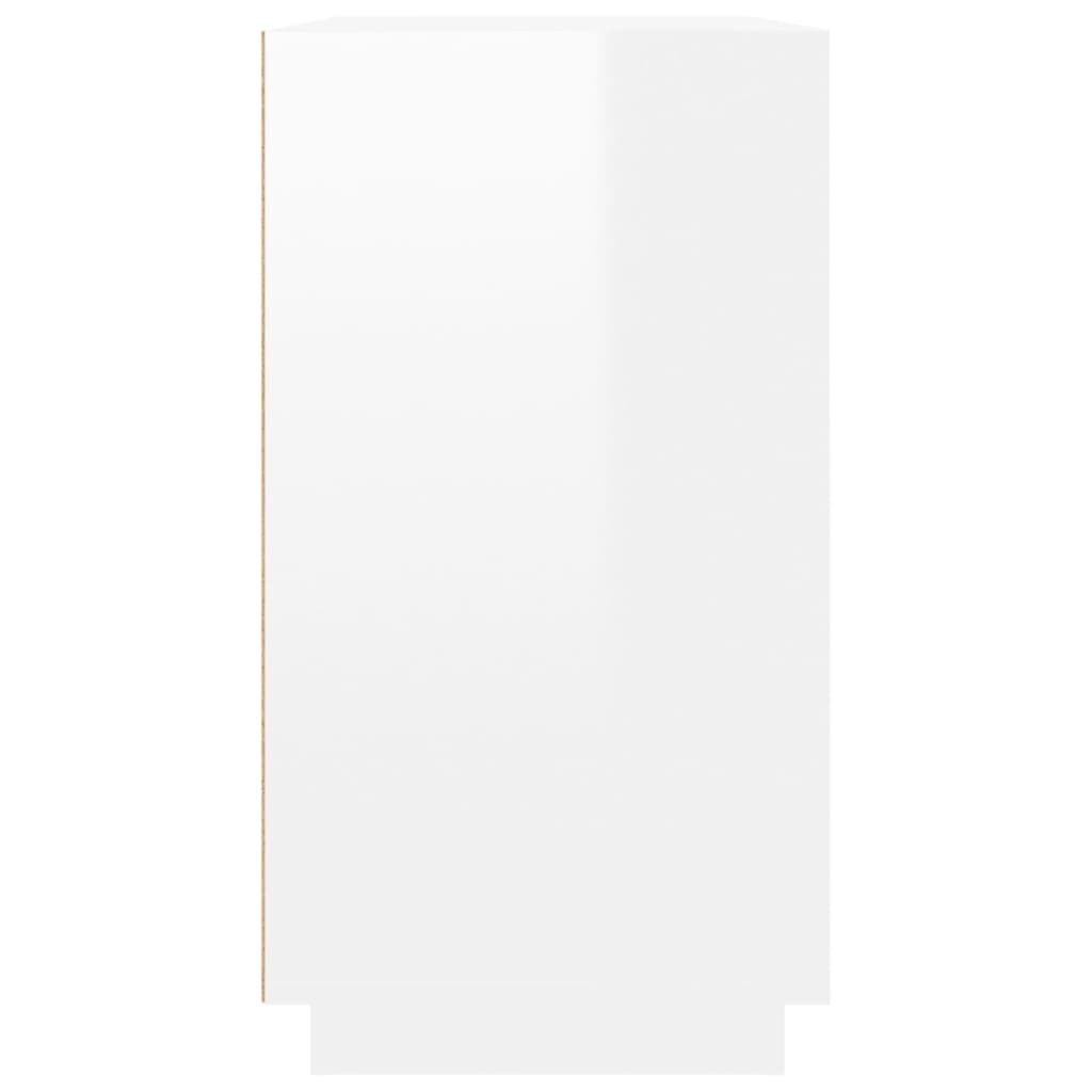 vidaXL Sideboard High Gloss White 80x34x75 cm Engineered Wood