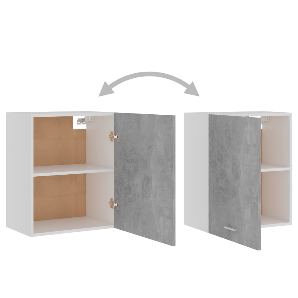 vidaXL Hanging Cabinet Concrete Grey 50x31x60 cm Engineered Wood