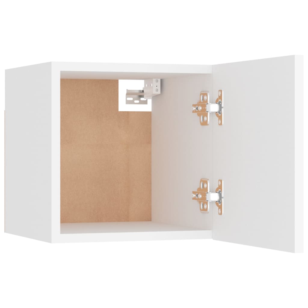 vidaXL Bedside Cabinets 2 pcs White 30.5x30x30 cm Engineered Wood