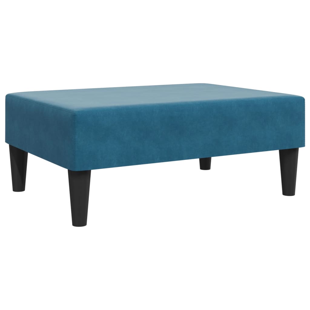 vidaXL 2 Piece Sofa Set with Pillows Blue Velvet