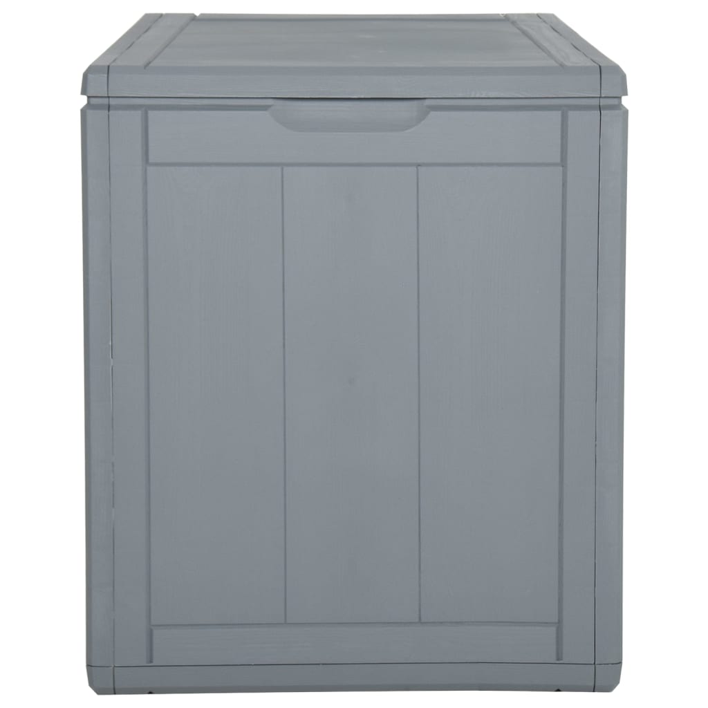 vidaXL Garden Storage Box 90L Grey PP Rattan