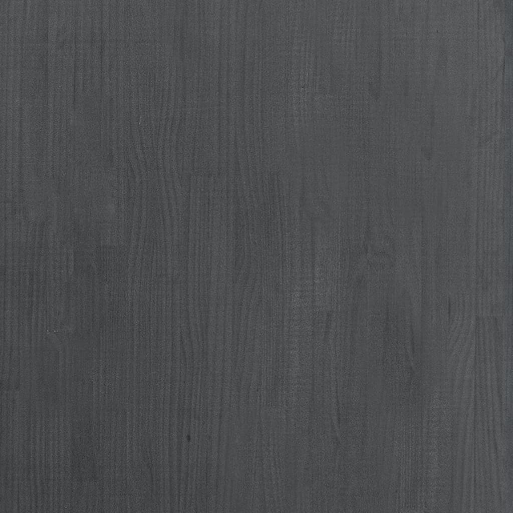 vidaXL High Cabinet Grey 80x30x210 cm Solid Pine Wood