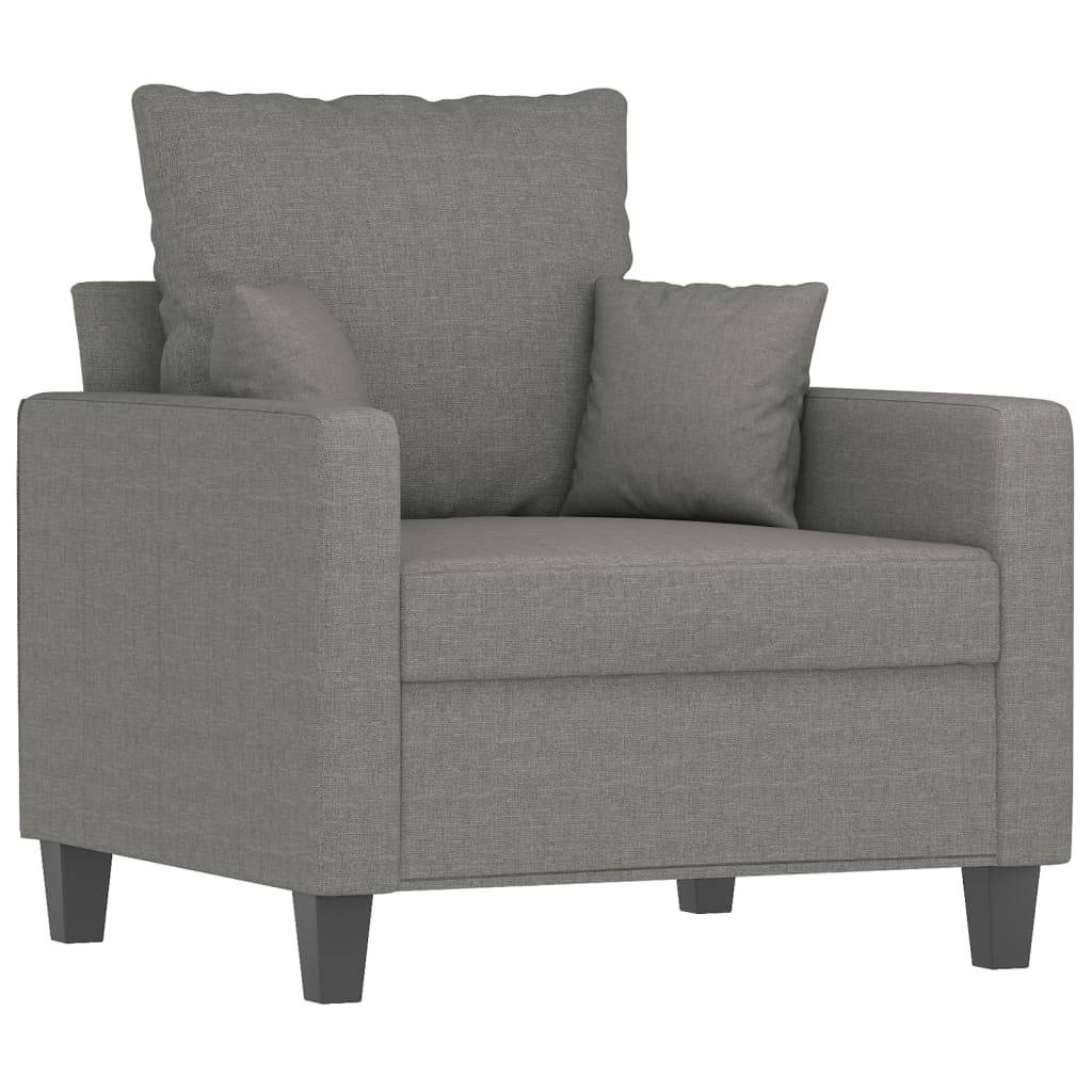 vidaXL Sofa Chair Dark Grey 60 cm Fabric