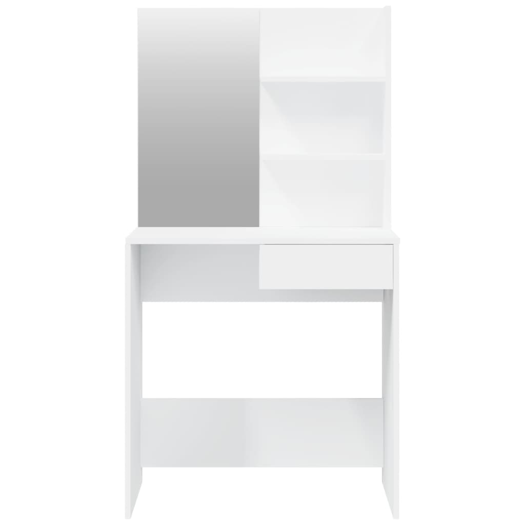 vidaXL Dressing Table Set White 74.5x40x141 cm